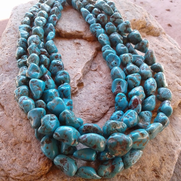 Jewelry - Genuine TURQUOISE nugget NECKLACE